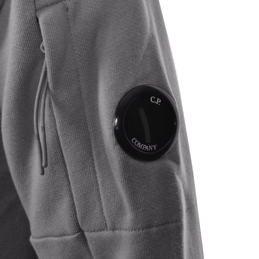 Alternative Image for ProductCP Company Half Zip Sweatshirt Grey3